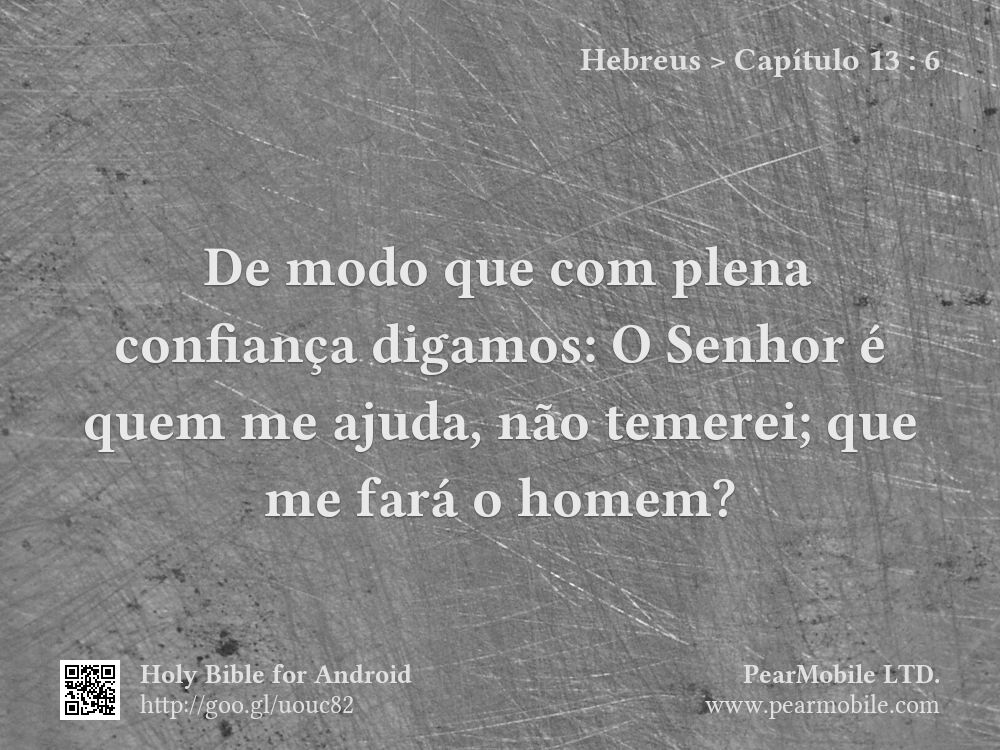 Hebreus, Capítulo 13:6